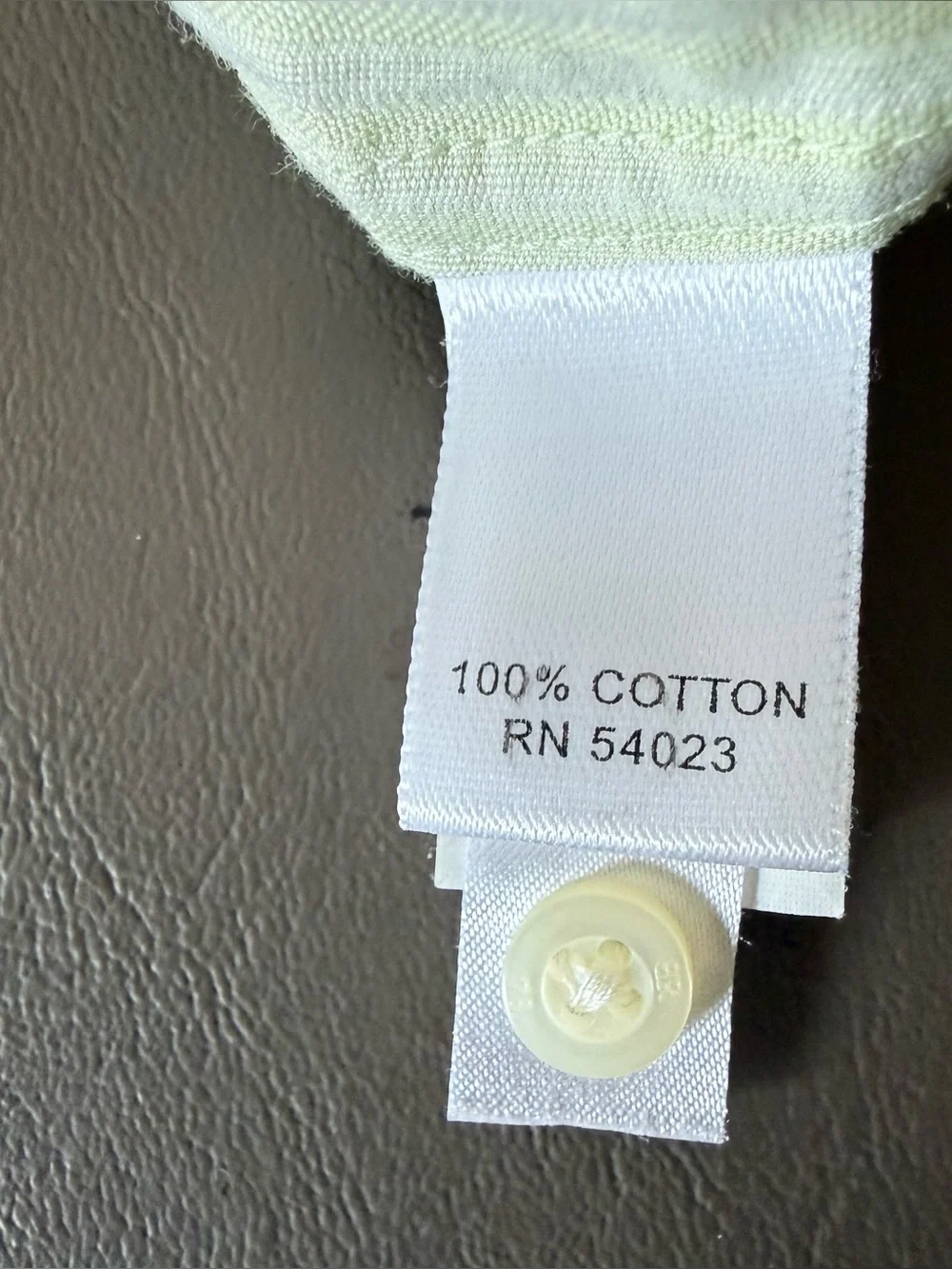 Banana Republic Pale Mint Lime Green Long-Sleeve Dress Shirt size Large